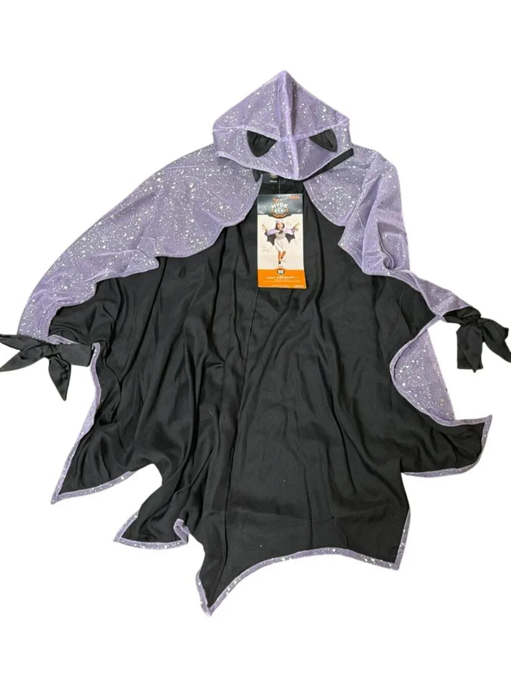 Hyde And Eek! Kids Bat Capelet Hooded  Ages 6+ Halloween Costume